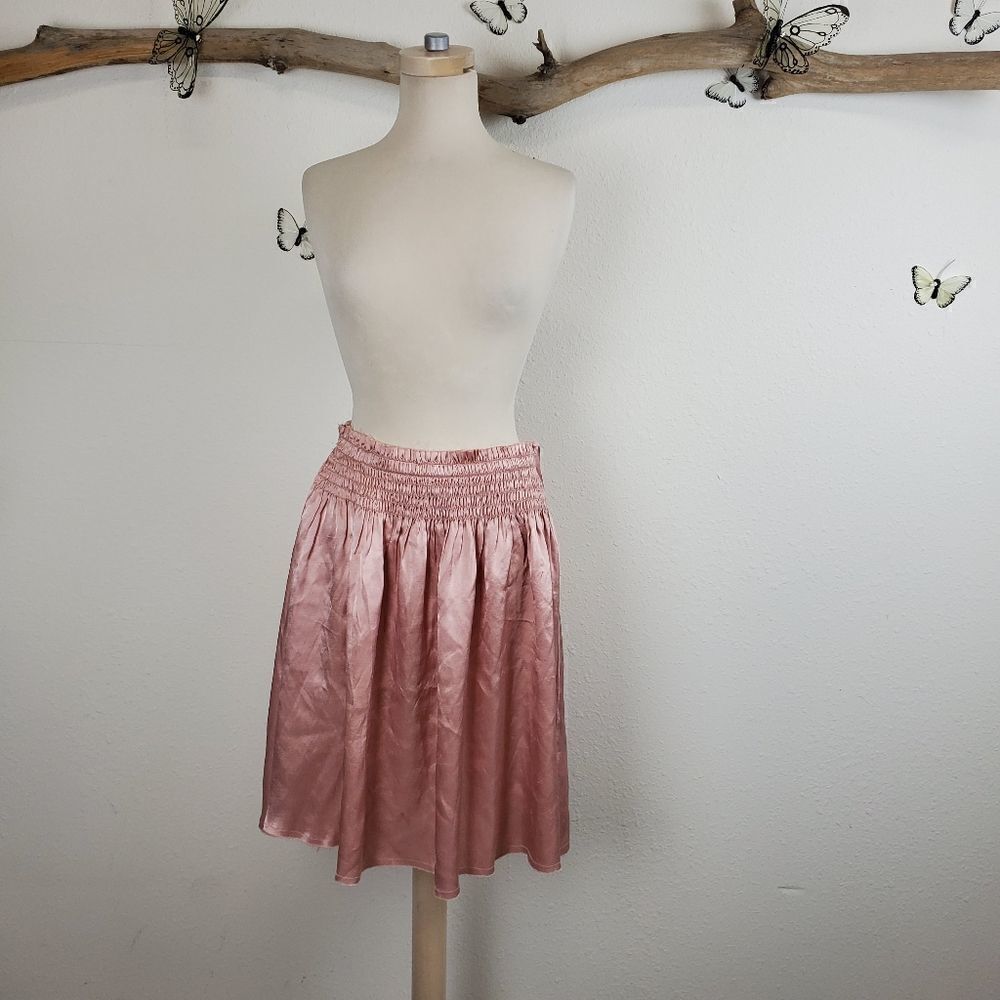 Wyeth
by Todd magill satin finish distressed skirt